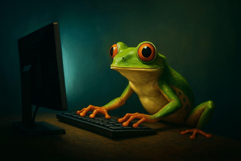 Computer Frog